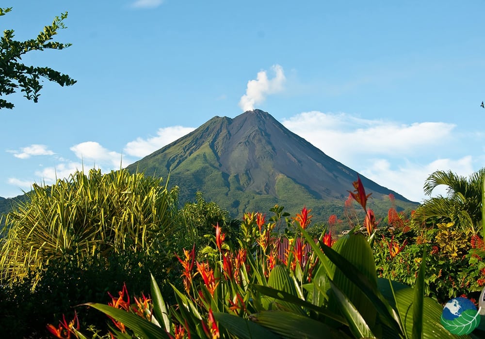 Arenal Volcano wrapped in mystical clouds