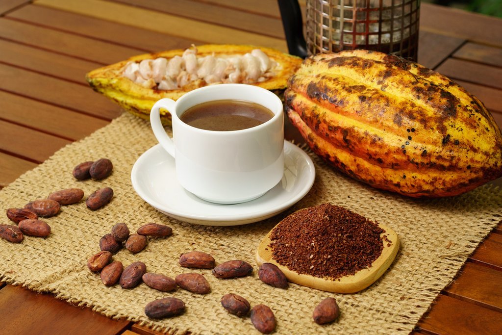 Coffee and cacao composition