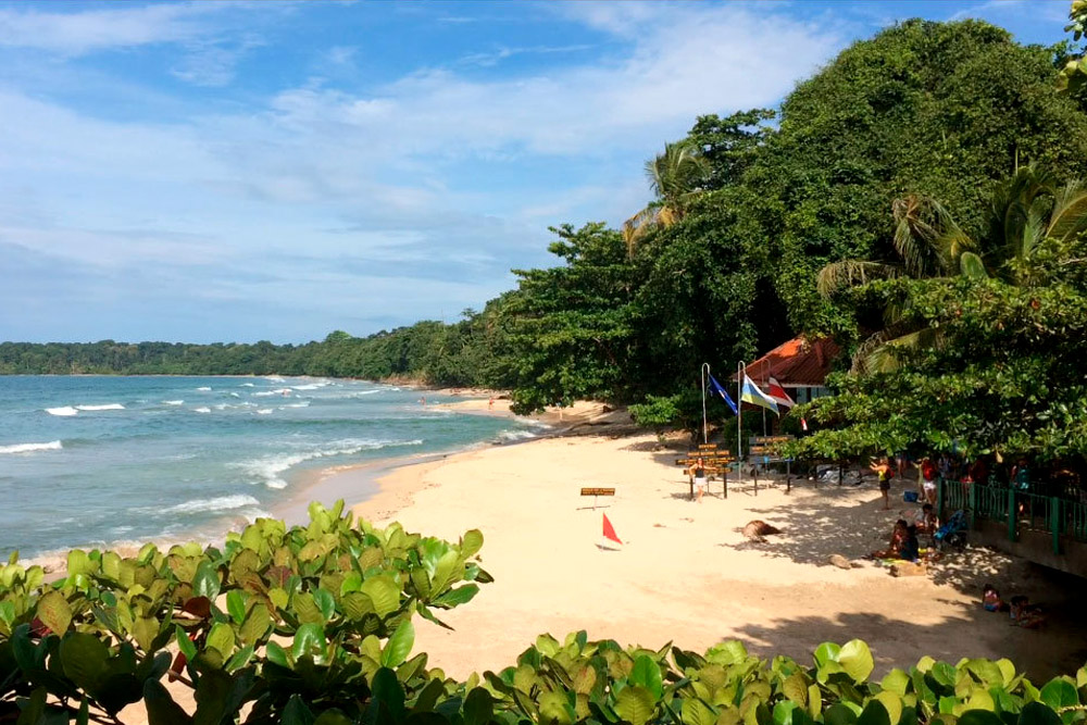 Cahuita Beach with emerald waters